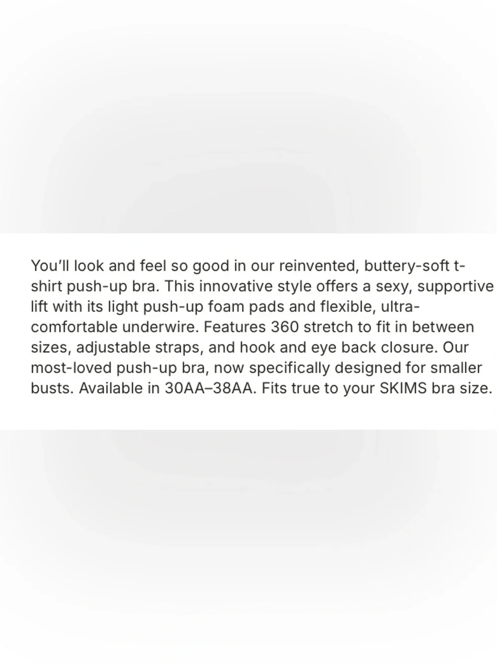 SKIMS NWT Firs Everybody Push Up Demi Bra - Picture 6 of 11